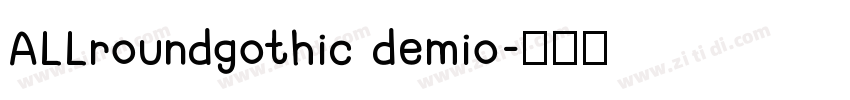 ALLroundgothic demio字体转换